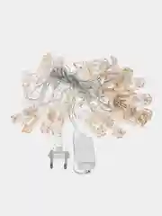 Желтый гирлянда с прищепками, силиконовый провод, 4м, 20 LED