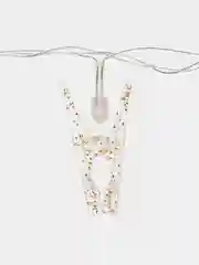 Желтый гирлянда с прищепками, силиконовый провод, 4м, 20 LED