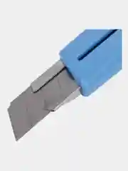 Нож канцелярский 18 мм BRAUBERG "Delta", автофиксатор, цвет корпуса голубой, блистер