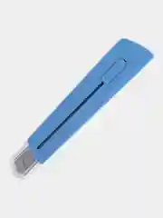 Нож канцелярский 18 мм BRAUBERG "Delta", автофиксатор, цвет корпуса голубой, блистер