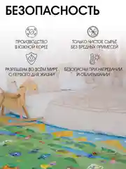 Детский коврик для ползания складной игровой Parklon Portable На пикник, 200*140см