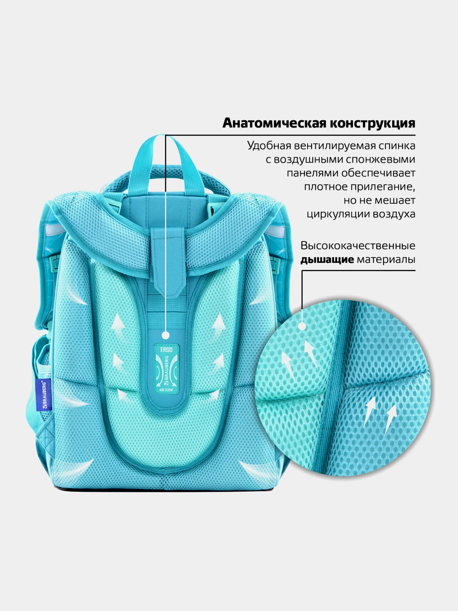 Портфель школьный Brauberg, 2 отделения, 270591
