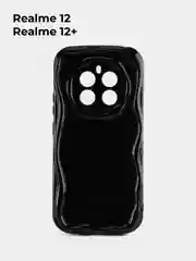 Черный чехол для Realme 12 4G / Realme 12+ Plus (Реалми 12+ Плюс), противоударный