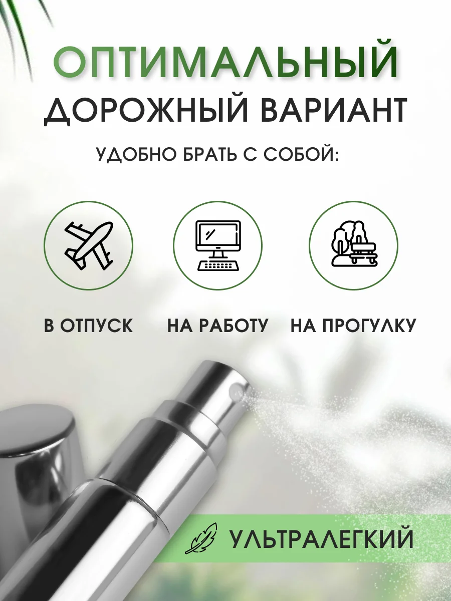 Серебряный флакон для духов, атомайзер с распылителем, 5 мл