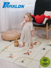 Детский складной развивающий коврик для детей Portable Parklon 200 х 140 х 1 см