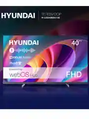Телевизор LED Hyundai 40" H-LED40BS5100 Smart WebOS Frameless Metal черный/серый