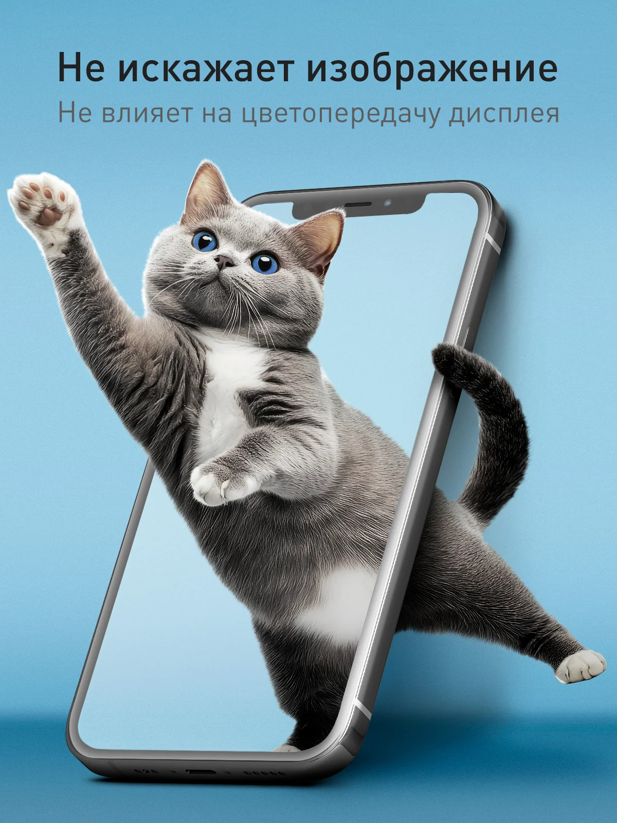 Прозрачный плёнка для Apple iPhone 12, 12 Pro защитная ROSCO гидрогелевая прозрачная тонкая не стекло