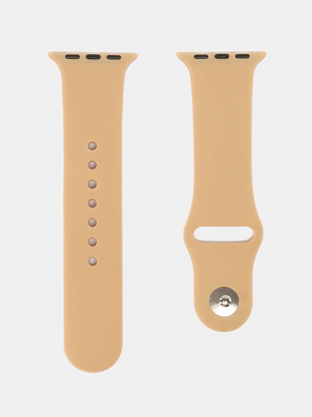 Бежевый силиконовый ремешок для Apple Watch 42/44