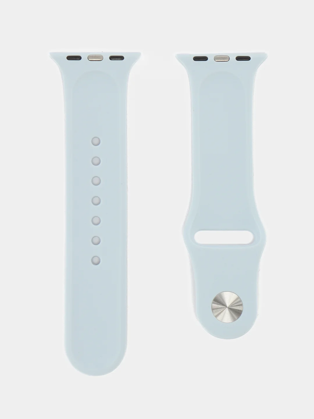 Небесно-голубой силиконовый ремешок для Apple Watch 42/44