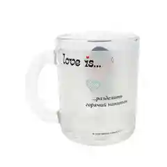 Кружки Love is Разделить горячий напиток (две кружки в комплекте), 320 мл, стекло