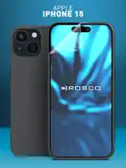 1-2 шт защитная плёнка для iPhone 16, 15 гидрогелевая ROSCO прозрачная тонкая не стекло