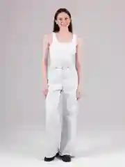 Белый майка женская на широких лямках