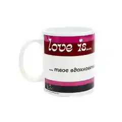 Кружки Love is в подарочной упаковке 330 мл, Вдохновение любви, 2 шт, фарфор