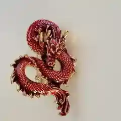 Черный брошь дракон