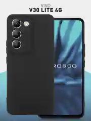 Чехол для Vivo V30 Lite 4G силиконовый ROSCO матовый тонкий с бортиком защитой камер