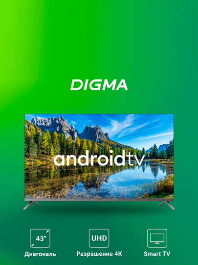 Телевизор LED Digma 43" DM-LED43UBB41 Smart Android TV