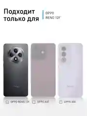 Прозрачный чехол для Oppo Reno 12F противоударный силиконовый ROSCO прозрачный с усиленными углами