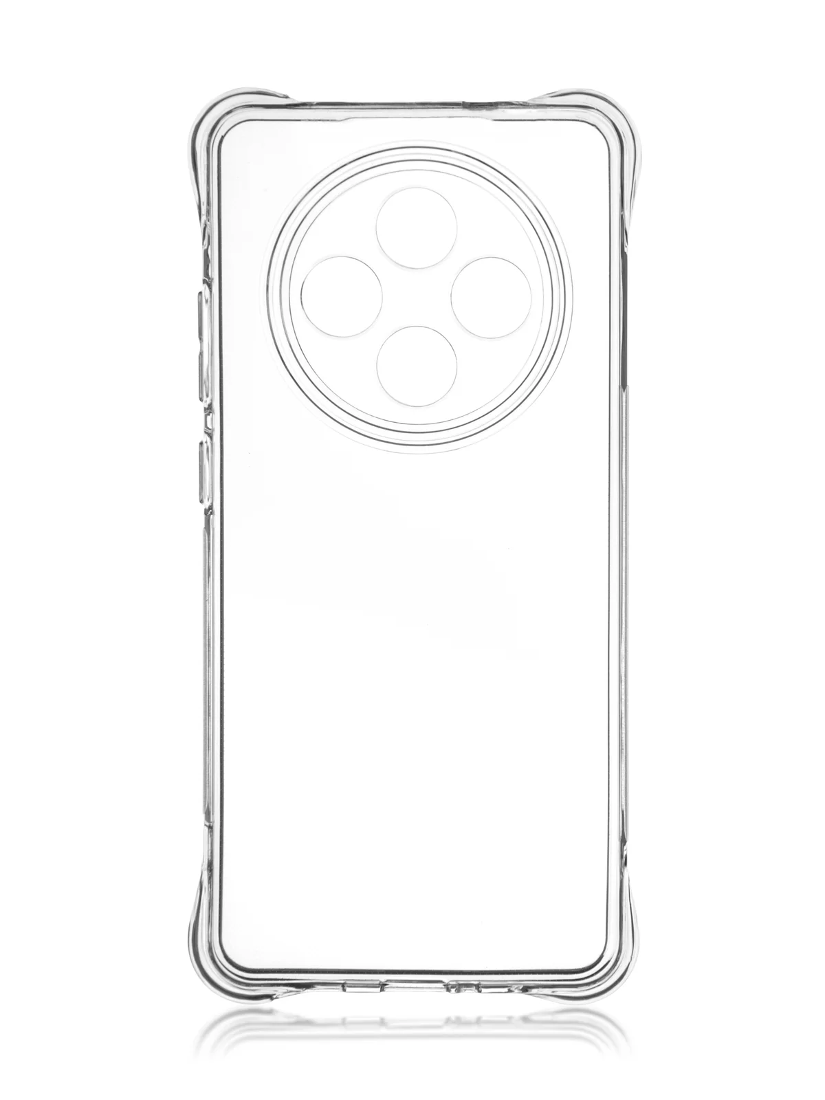 Прозрачный чехол для Oppo Reno 12F противоударный силиконовый ROSCO прозрачный с усиленными углами