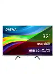 Телевизор LED Digma 32"DM-LED32SBB39 Smart Android TV Frameless Metal т.серебр/серебристый