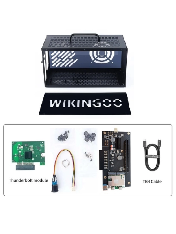 Внешний корпус для видеокарты Wikingoo D3-T360, EGPU, Thunderbolt 3/4.+ доп.питание Type-C