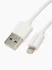 Белый классический дата кабель Lightning - USB, 2м, 2.4А. Белый