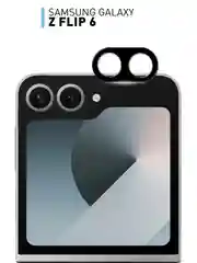 Стекло на камеру для Samsung Galaxy Z Flip 6 защитное ROSCO с черной рамкой закаленное
