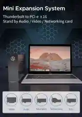 Внешний корпус для видеокарты Wikingoo T360, EGPU, Thunderbolt 3/4. Полный комплект