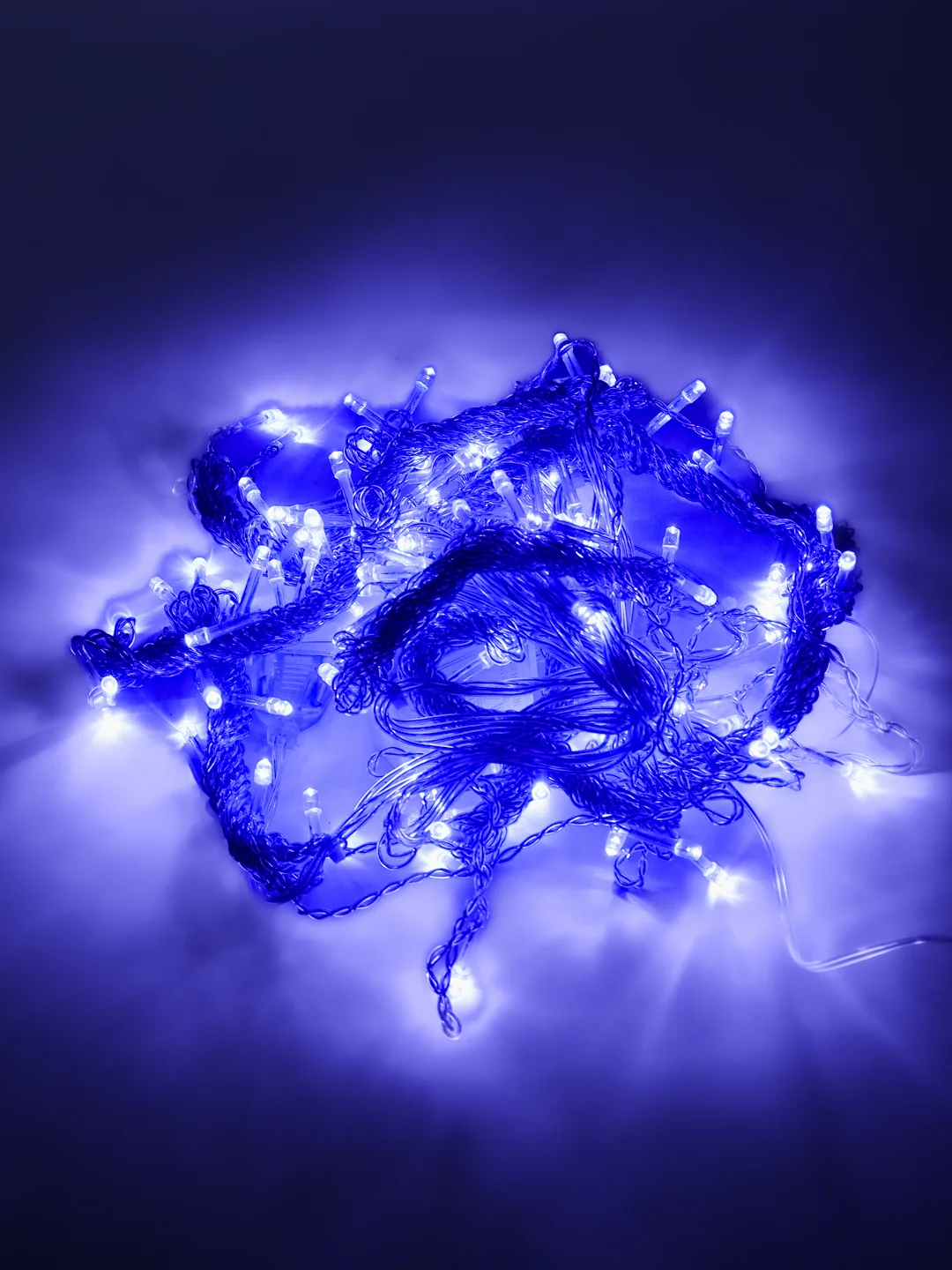 Лазурный новогодняя светодиодная LED гирлянда штора от 1,5м до 3м 4 цвета.Крючки,удлиннитель