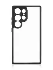 Прозрачный чехол для Samsung Galaxy S24 Ultra пластиковый+ силикон ROSCO противоударный, защита камер