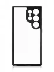 Прозрачный чехол для Samsung Galaxy S24 Ultra пластиковый+ силикон ROSCO противоударный, защита камер