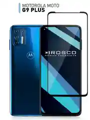 Защитное стекло ROSCO для Motorola Moto G9 Plus с олеофобным покрытием и черной рамкой