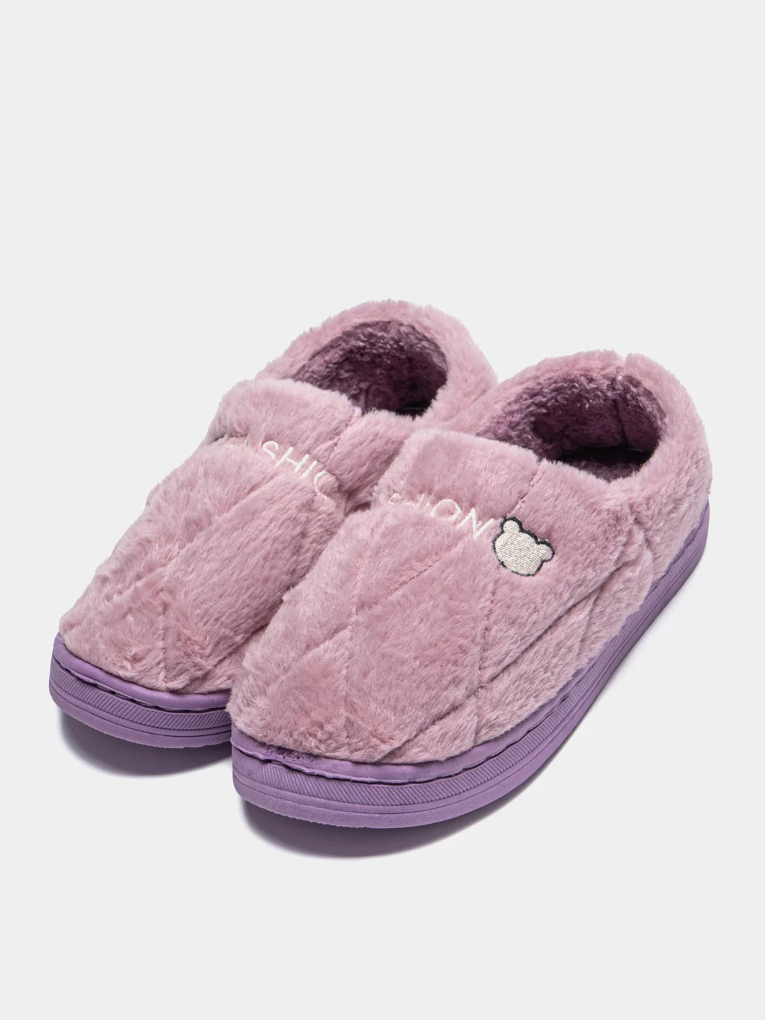 Тапочки "Fashion" плюшевые, женские, тёплые, зимние