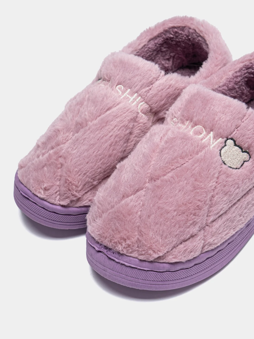 Тапочки "Fashion" плюшевые, женские, тёплые, зимние