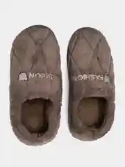 Шоколадный тапочки "Fashion" плюшевые, мужские, тёплые, зимние
