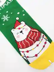 Зеленый новогодние носки / Махровые носки / Подарок на новый год / Новогодние носочки