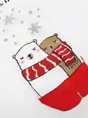 Белый новогодние носки / Махровые носки / Подарок на новый год / Новогодние носочки