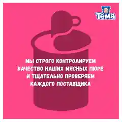 Пюре мясное  Тема с говядиной с 6 мес. 90г