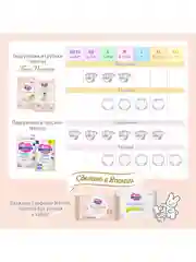 Подгузники для новорожденных Merries First Premium, размер NB, до 5 кг, 66 штук
