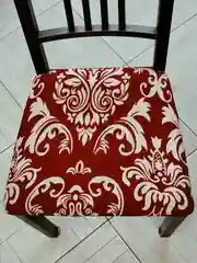 Бордовый чехол для стула без спинки, чехол для табурета
