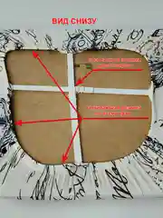 Желтый чехол для стула без спинки, чехол для табурета