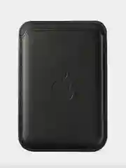 Черный картхолдер - бумажник на iPhone с поддержкой MagSafe/Leather Wallet