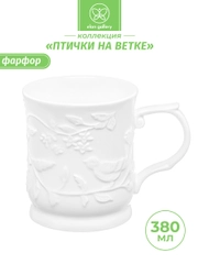 Кружка 380 мл 12,5х8,5х10 см Elan Gallery Птички на ветке