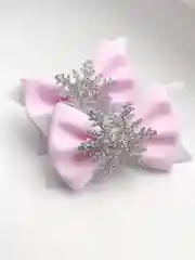Розовый бантики снежинка, нежные бантики