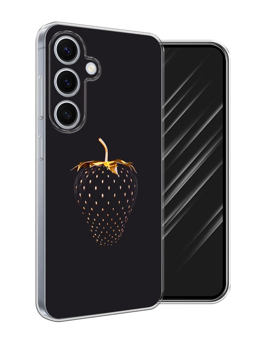 Разноцветный чехол на Samsung Galaxy S24 FE 5G / Самсунг S24 FE прозрачный, с принтом, защита камеры