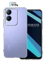 Прозрачный чехол для Vivo Y17s силиконовый ROSCO тонкий матовый/прозрачный с бортиком-защитой камер