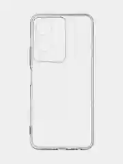 Прозрачный чехол для Vivo Y17s силиконовый ROSCO тонкий матовый/прозрачный с бортиком-защитой камер