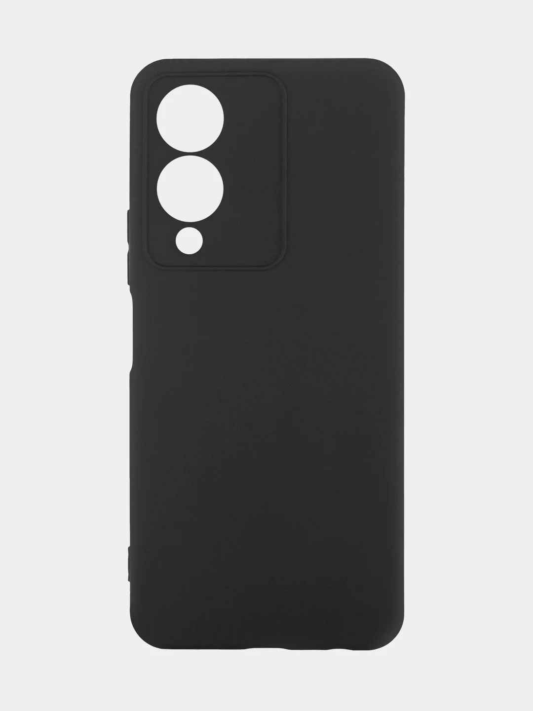 Черный чехол для Vivo Y17s силиконовый ROSCO тонкий матовый/прозрачный с бортиком-защитой камер