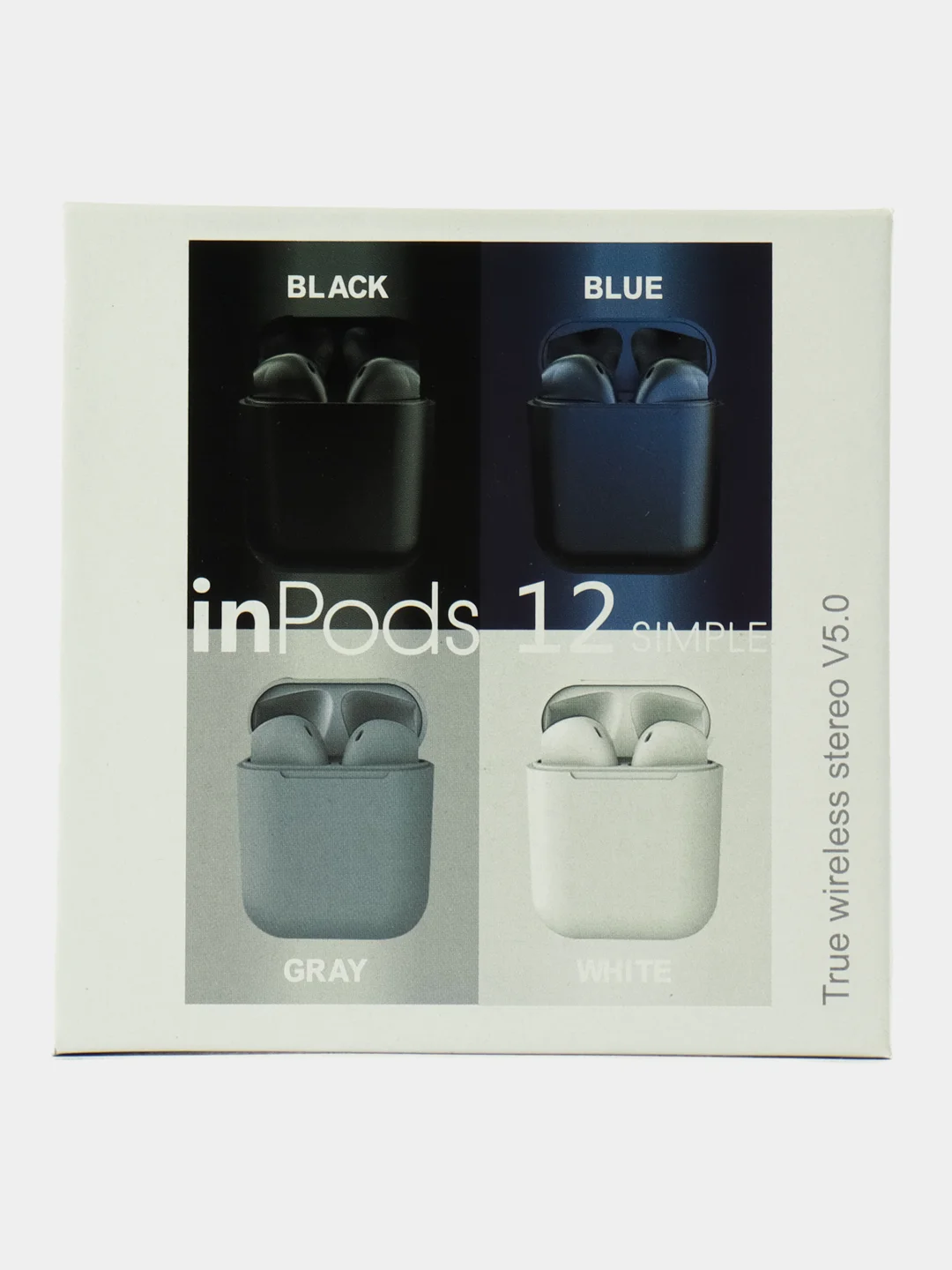 Серый меланж беспроводные наушники Inpods 12
