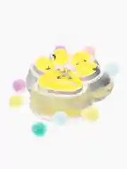 Желтый таба сквиш лапка