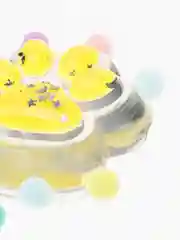 Желтый таба сквиш лапка